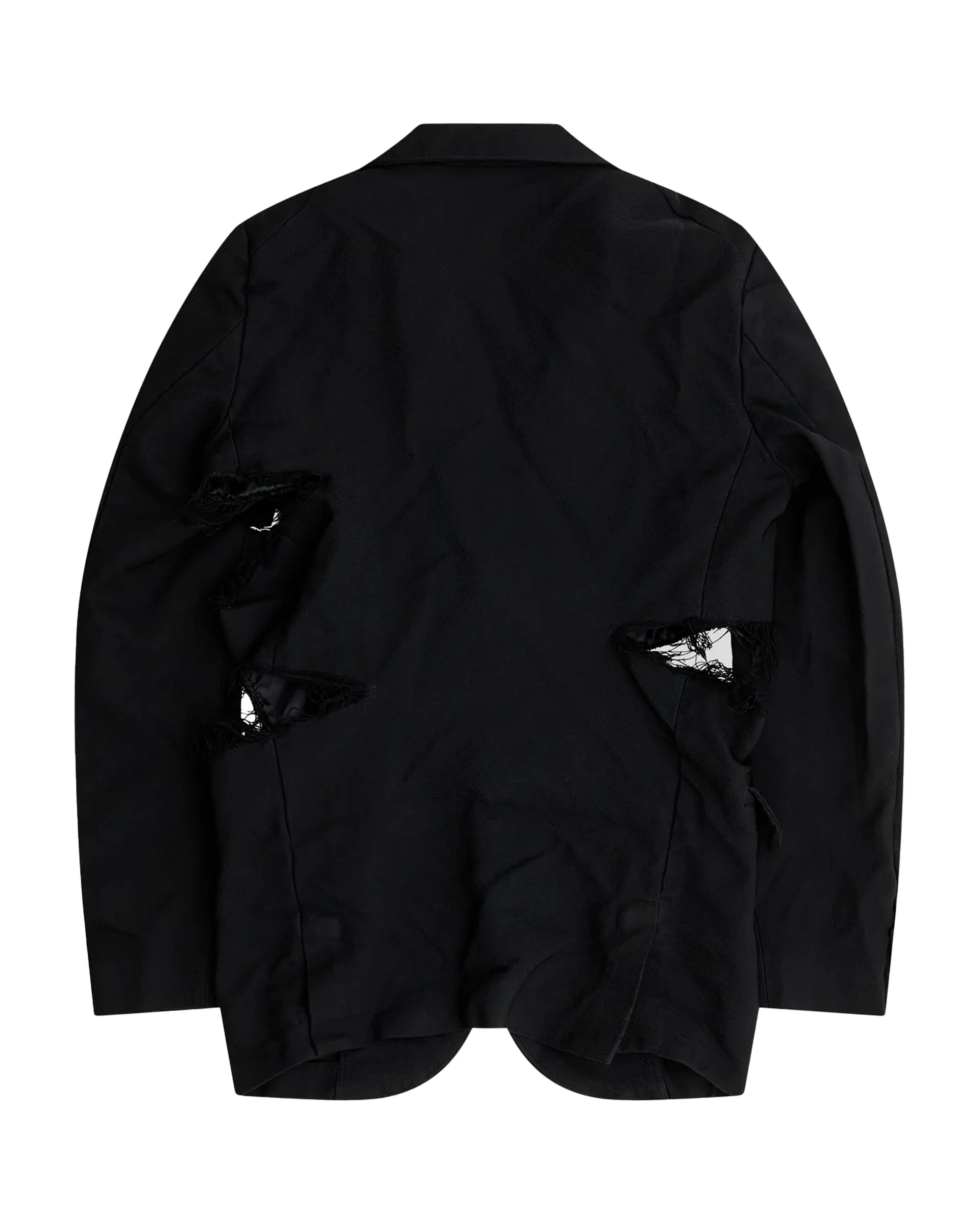 Black CDG Gabardine Jacket - Image 2