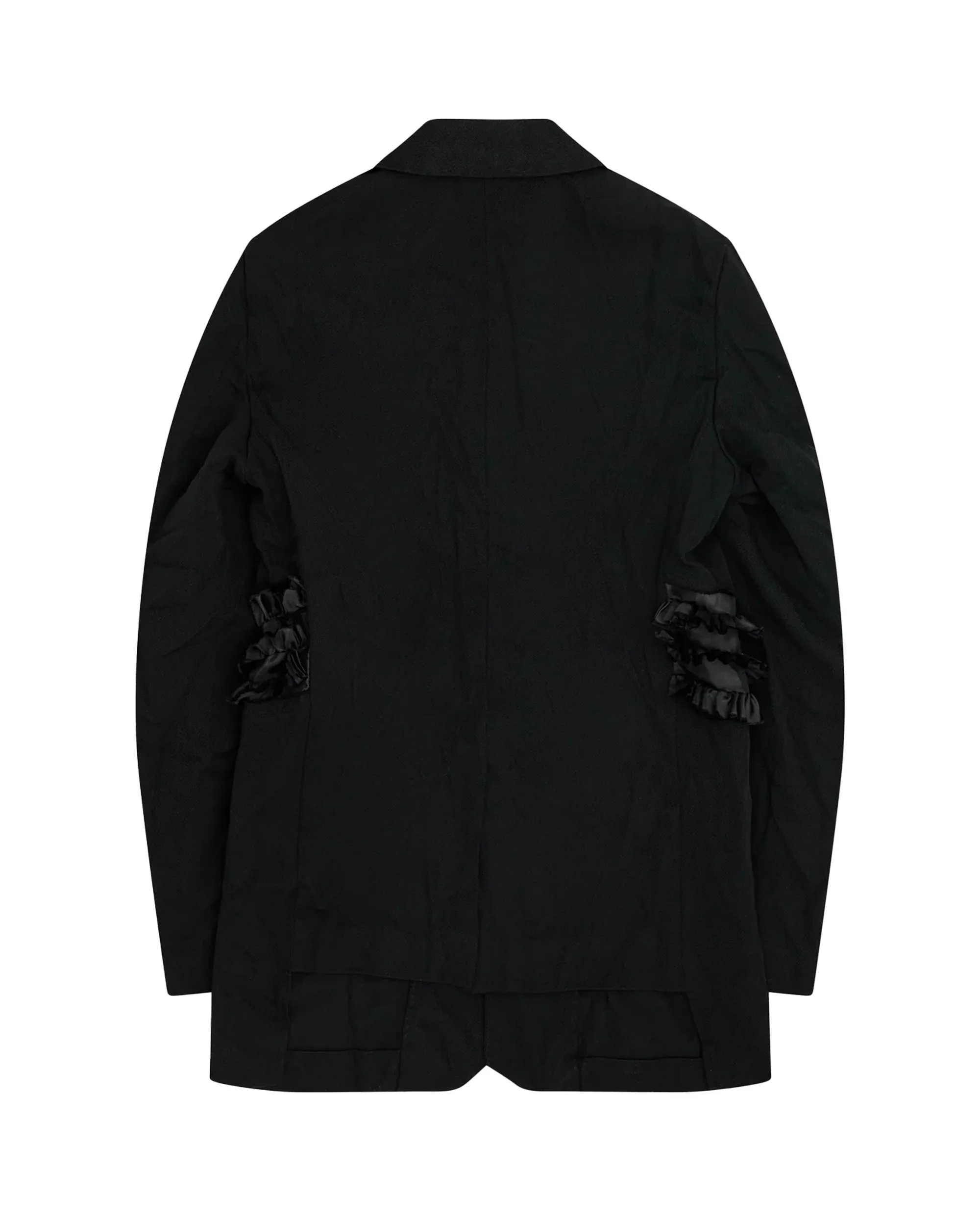 Black CDG Langes Rüschenjacket - Image 2