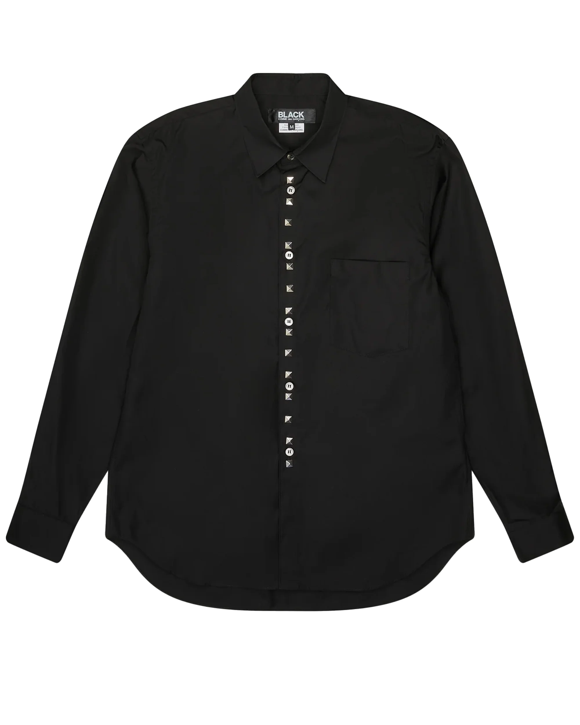 Black CDG Hemd mit Nieten