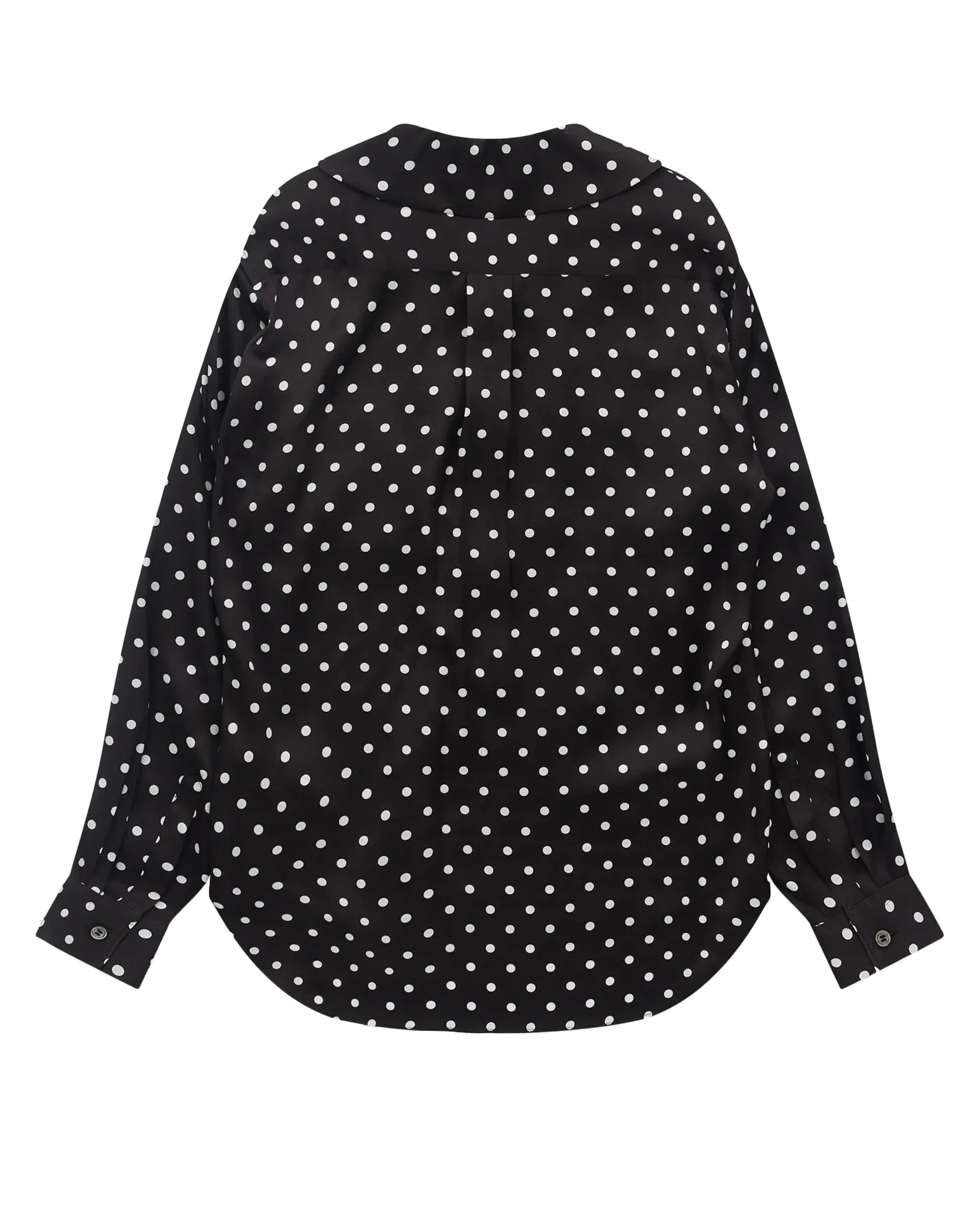 Black CDG Gepunktete Bluse mit Rundkragen - Image 2
