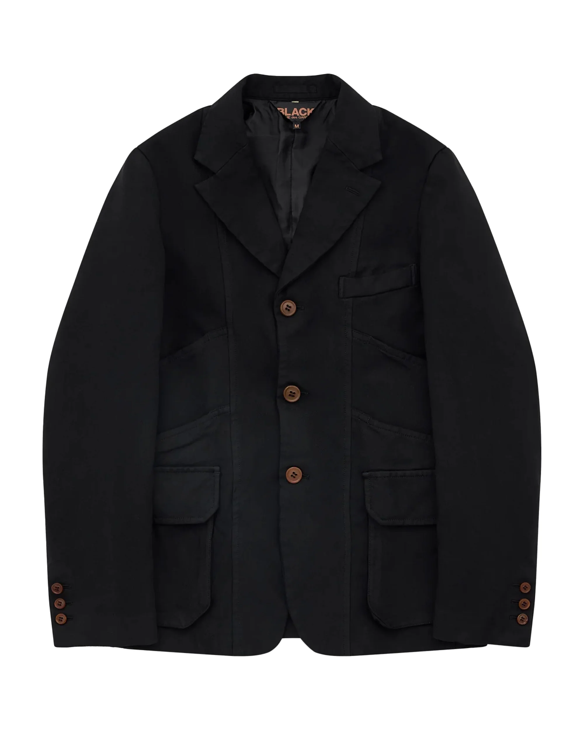 Black CDG Jacket mit Einsätzen