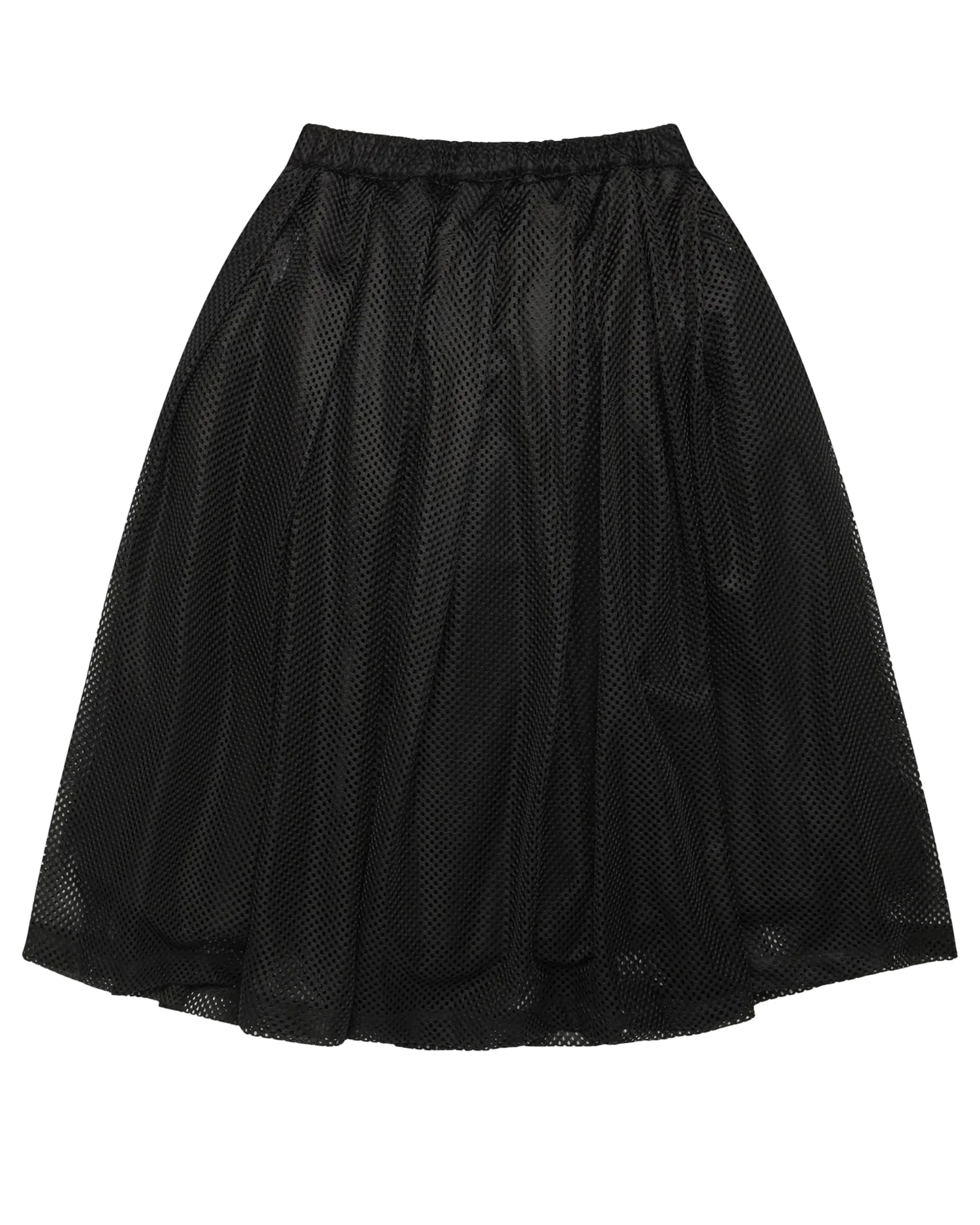 Black CDG Plissierter Netzrock - Image 2
