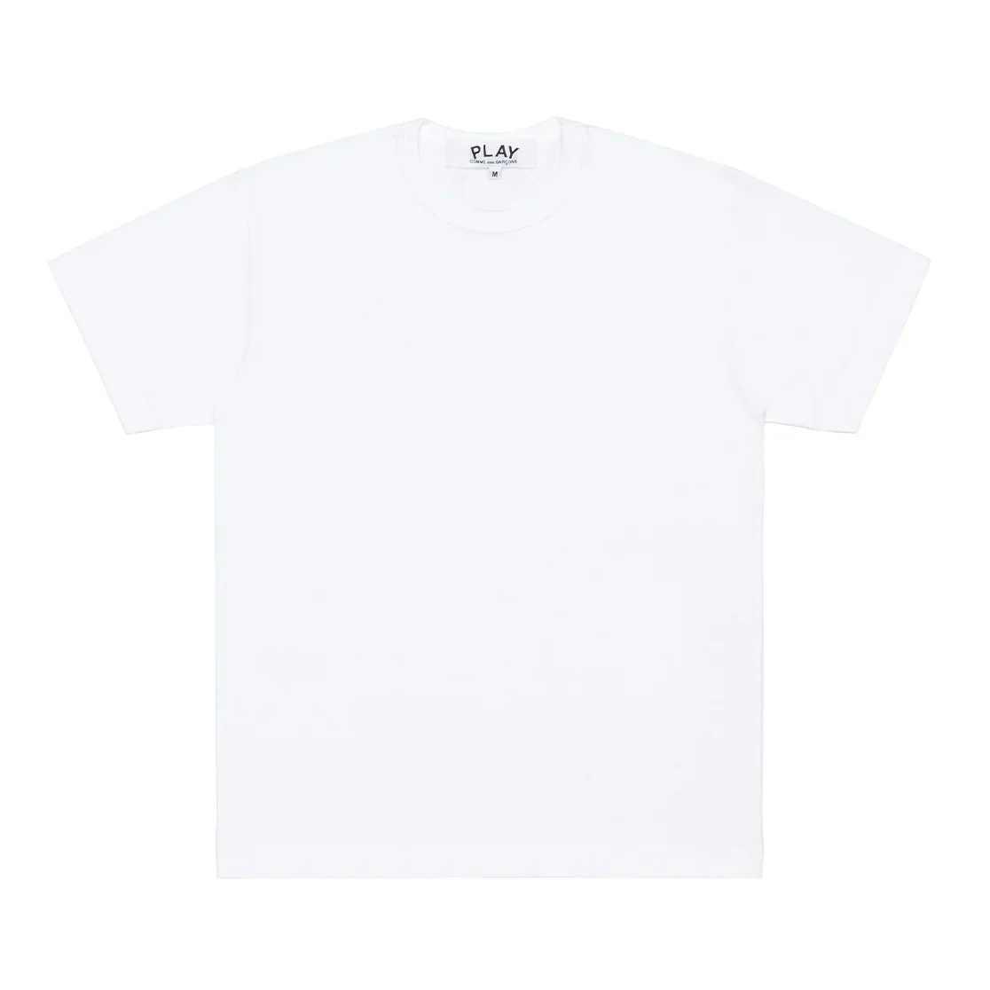 Play Comme des Garçons Klassisches T-shirt mit schwarzem Herz auf dem Rücken - Weiß - Image 2