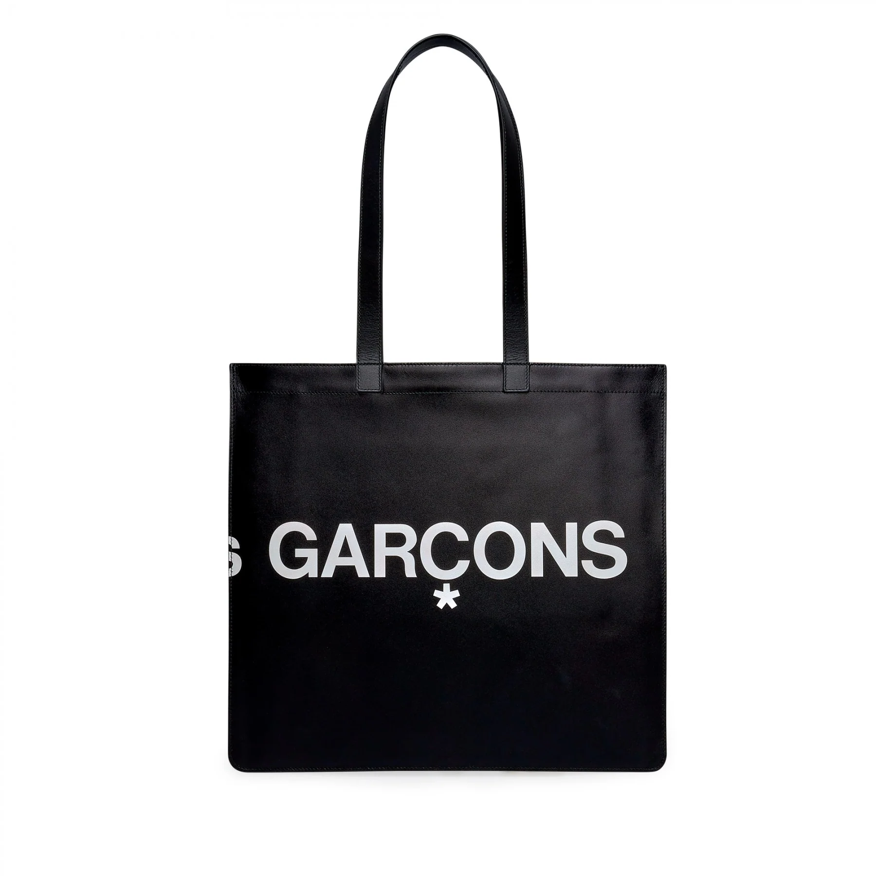 CDG Huge Logo Tote Bag - Black / SA9001HL - Image 3