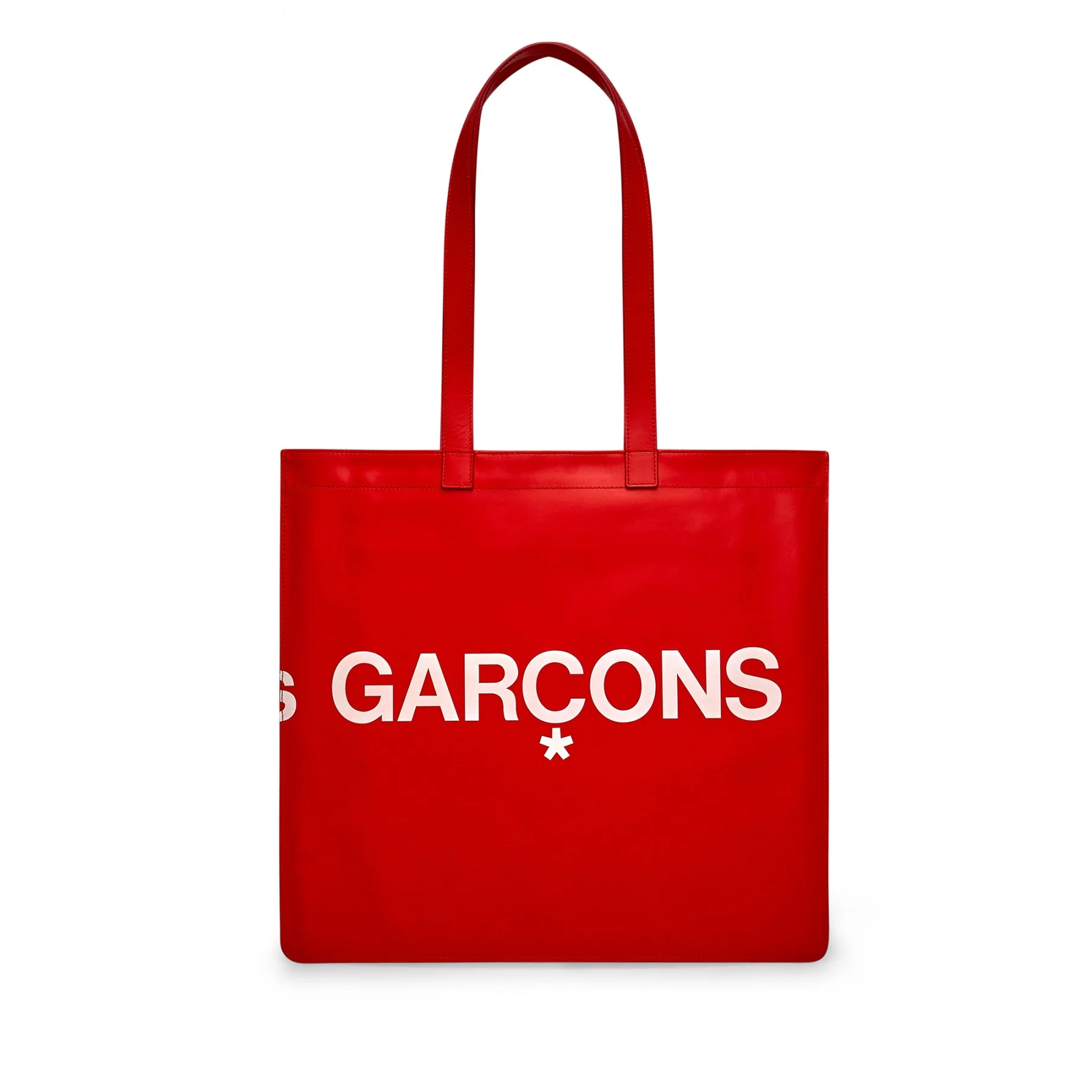 CDG Huge Logo Tote Bag - Red / SA9001HL - Image 3