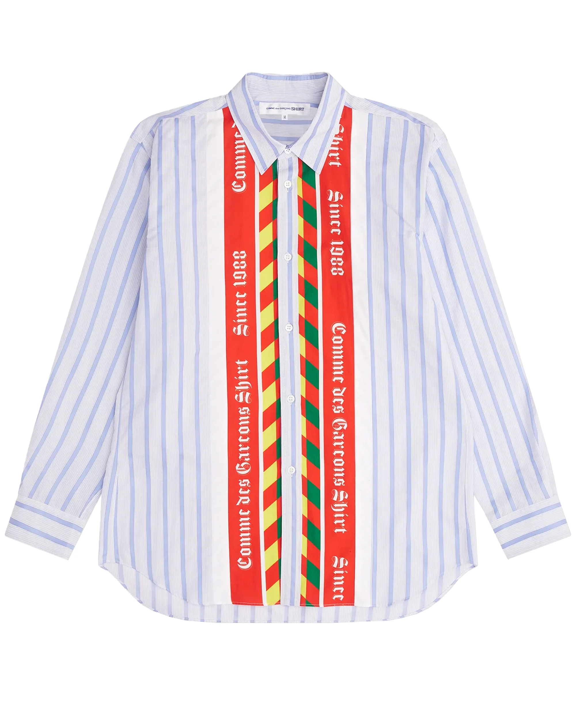 CDG SHIRT Gestreiftes Hemd mit Print