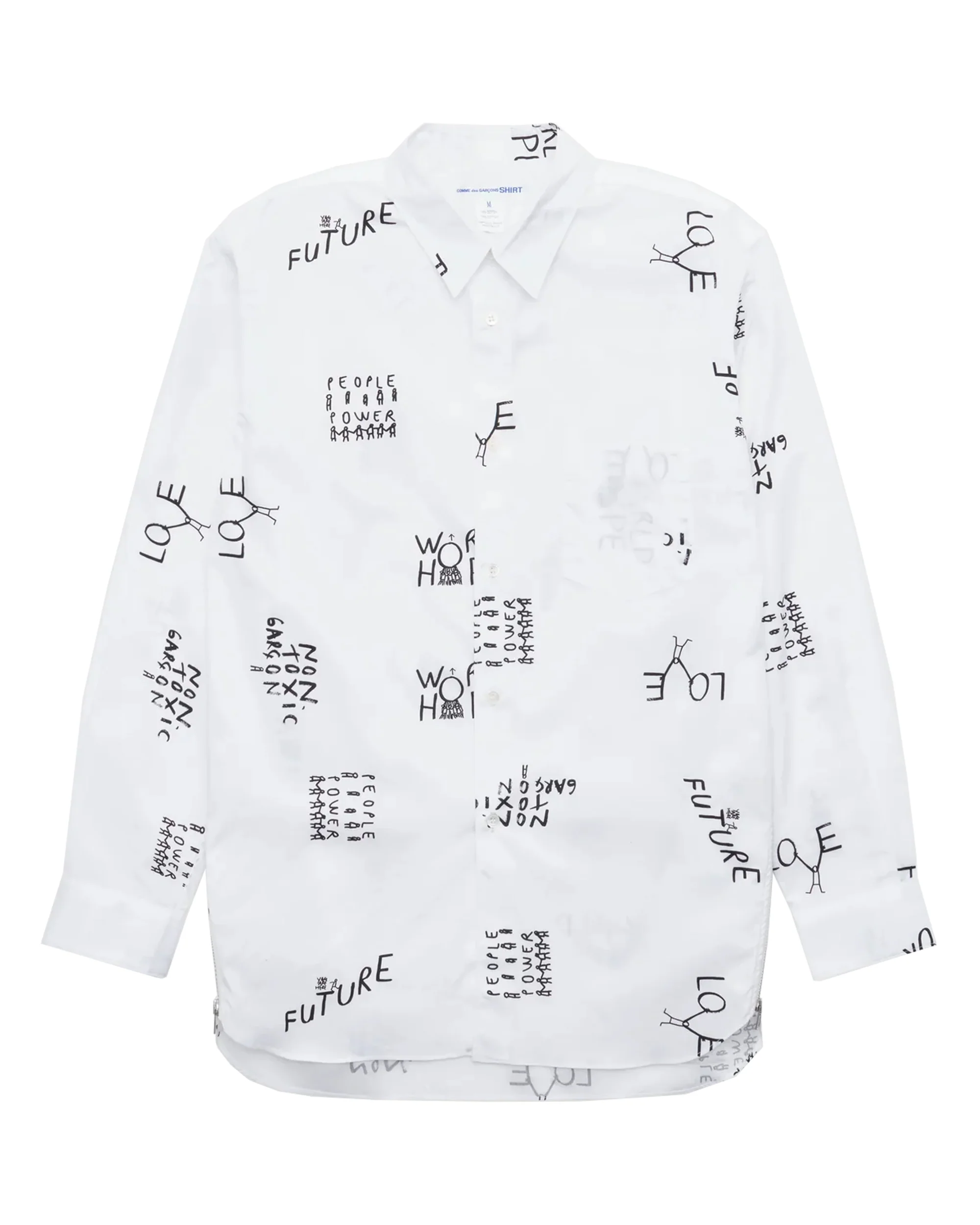 CDG SHIRT Tomorrow Future Reißverschluss Hemd