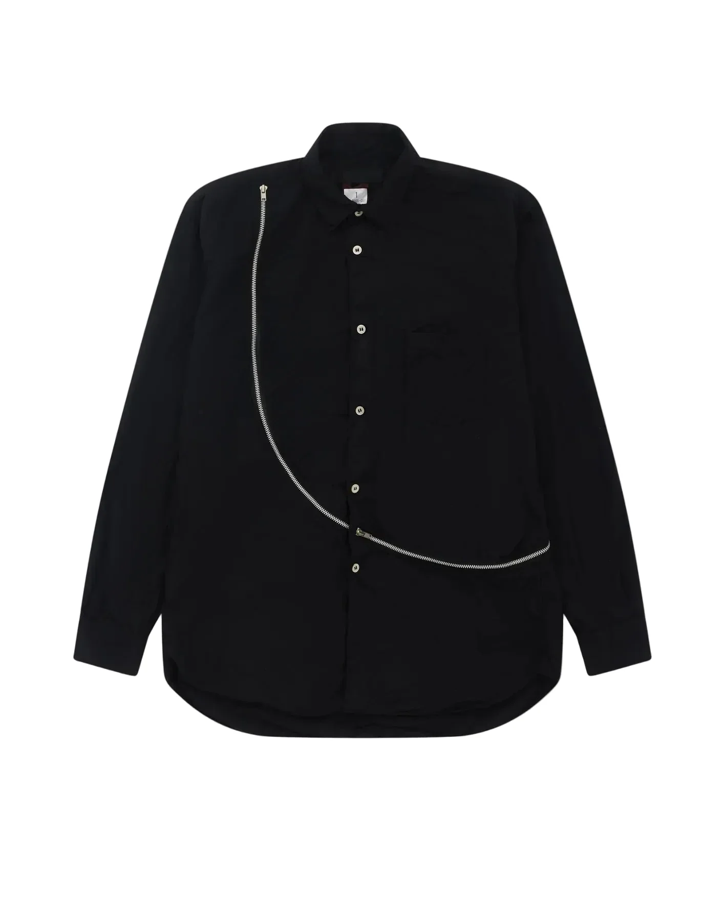 CDG SHIRT Hemd mit Reissverschluss Detail
