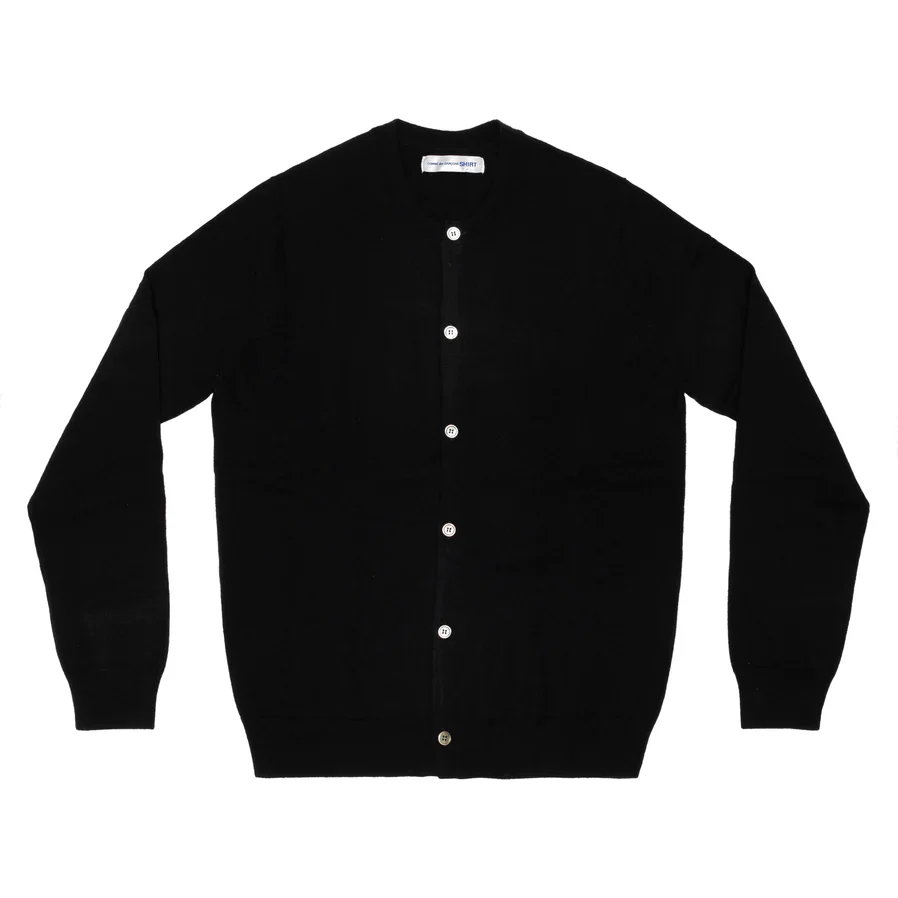 CDG Shirt Forever - Men's Cardigan Crew neck - Black