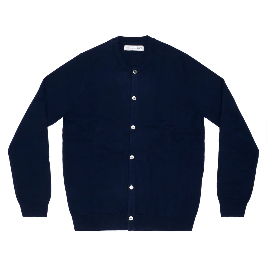 CDG Shirt Forever - Men's Cardigan Crew neck - Navy