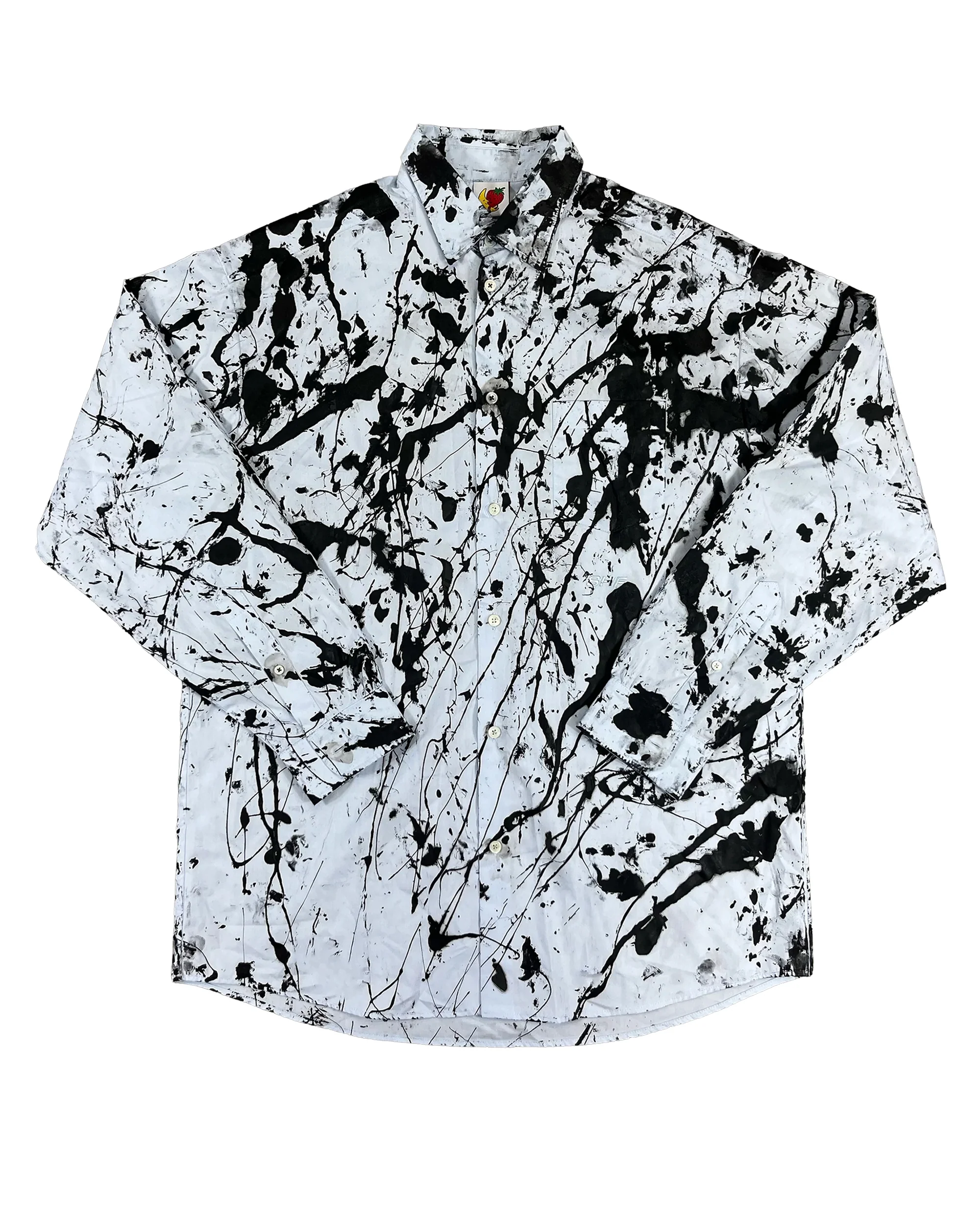 Sky High Farm Handbemaltes Button Down-Hemd